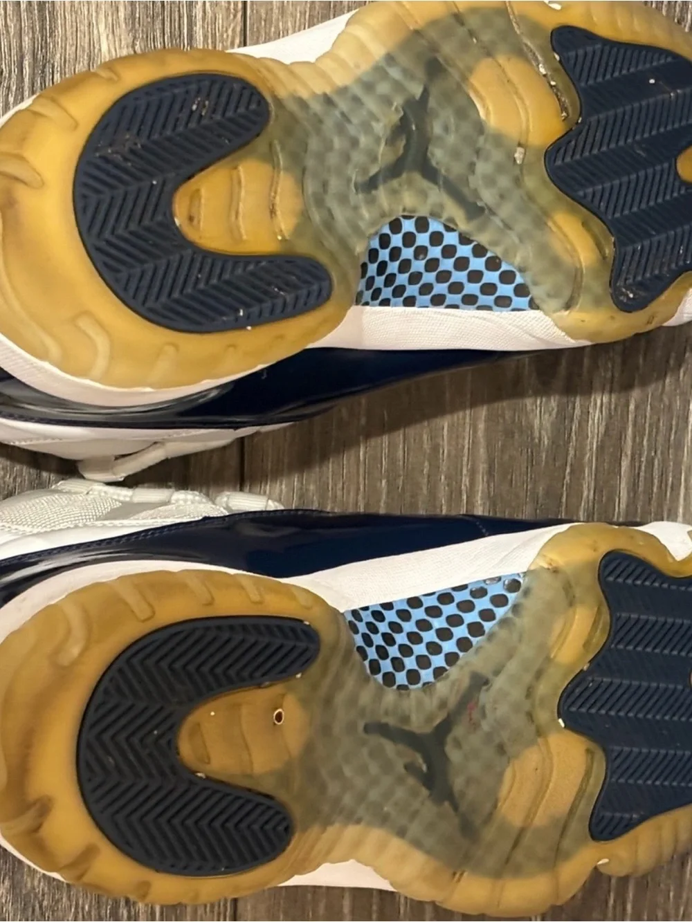 Men’s Jordan’s blue size 10 and grey 10.5